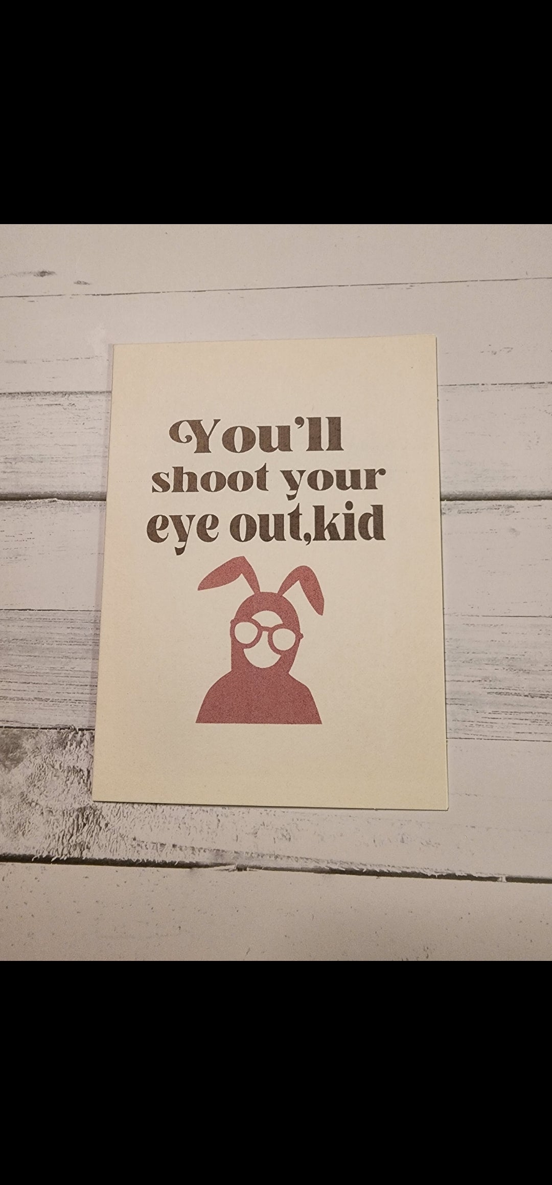You'll shoot your eye out kid