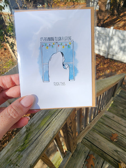 Winter adult card