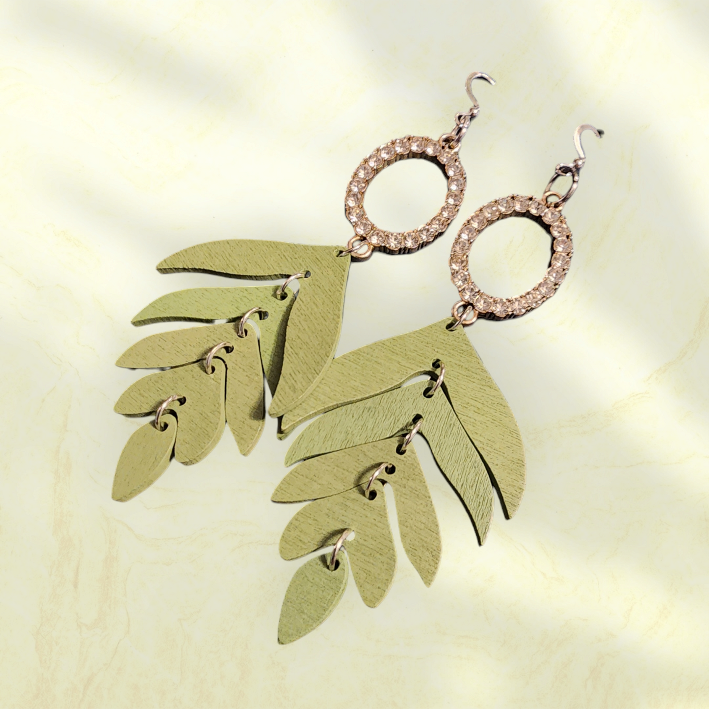 Luxor leafy earrings