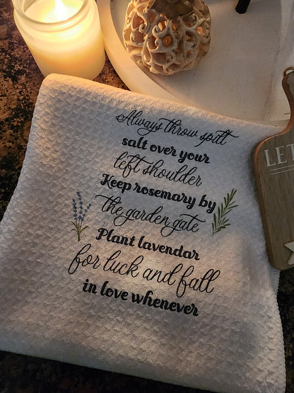 Practical Magic kitchen towel